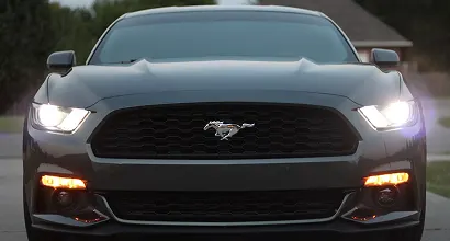 Ford Mustang with upgraded vehicle systems